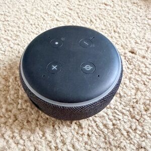 Black Smart Speaker with Voice Control